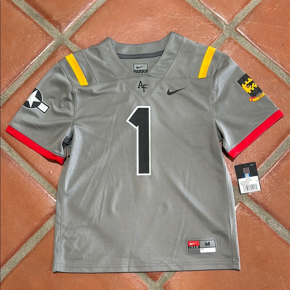 NWT-Boys M-Nike Air Force Academy Falcons Red Tails Untouchable Football Jersey